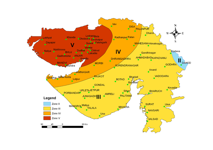 ગુજરાતનો એસઝેડ નકશો