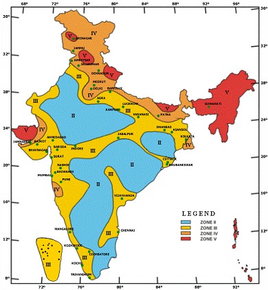 एसएड भारत का मानचित्र